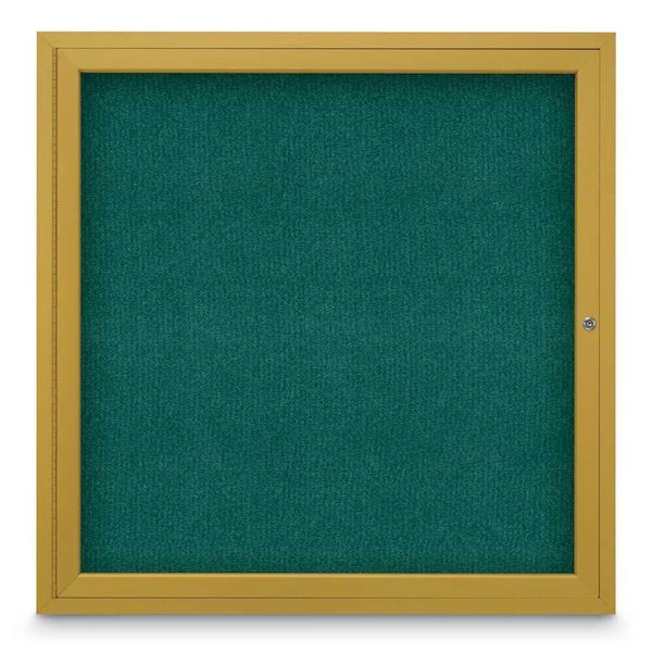 Sliding Door Indoor Enclosed Corkboard, 9